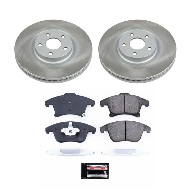 Power Stop 19-20 Ford SSV Plug-In Hybrid Front Semi-Coated Rotor Kit