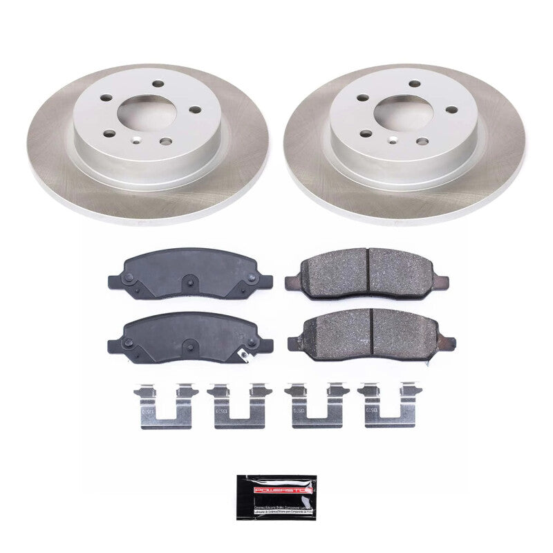 Power Stop 06-11 Cadillac DTS Rear Semi-Coated Rotor Kit