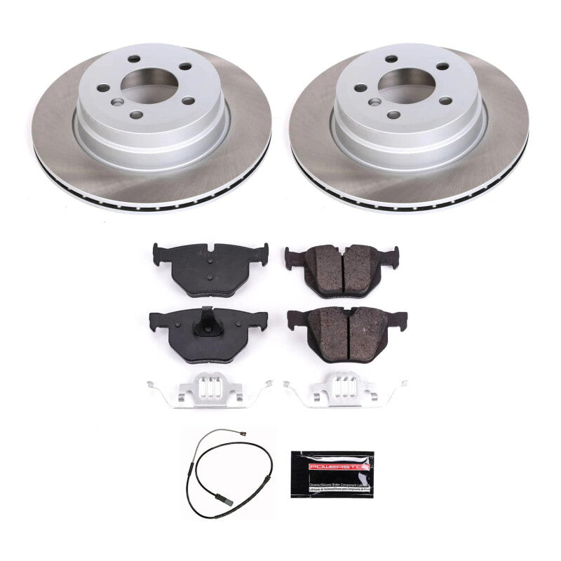 Power Stop 11-19 BMW X6 Rear Semi-Coated Rotor Kit