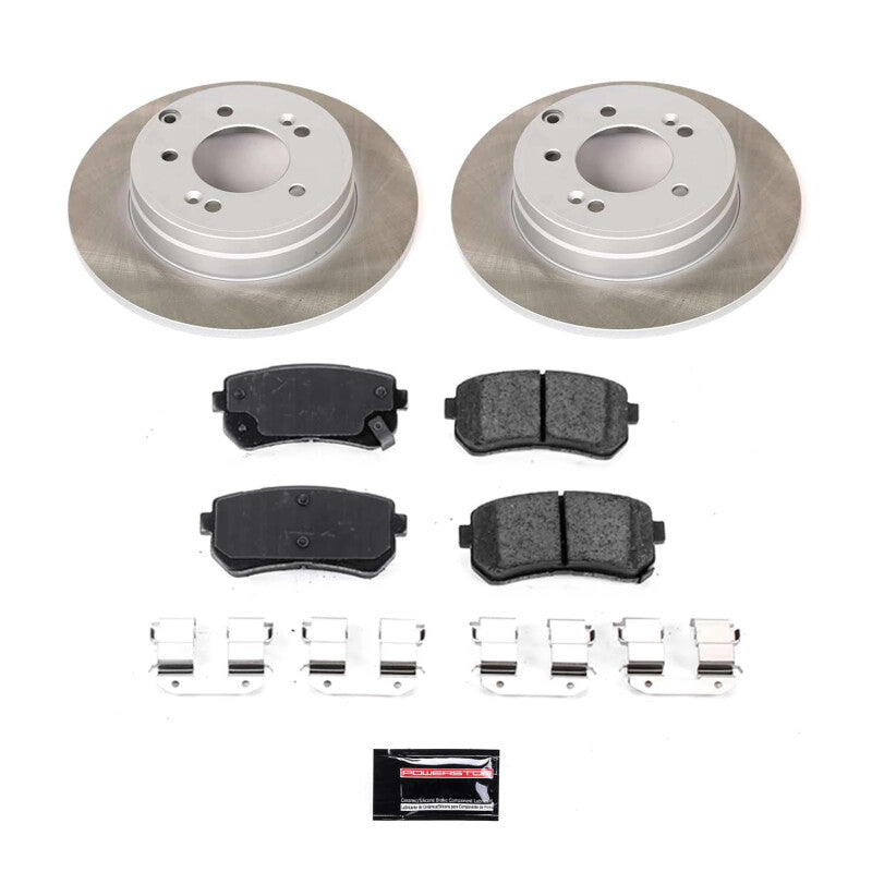 Power Stop 16-20 Kia Optima Rear Semi-Coated Rotor Kit