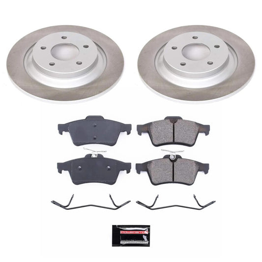 Power Stop 12-15 Mazda 5 Rear Semi-Coated Rotor Kit