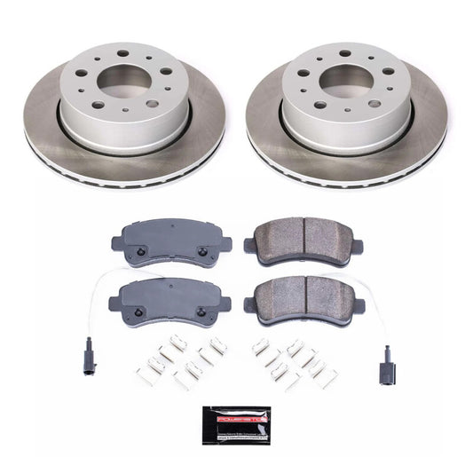 Power Stop 14-15 Ram ProMaster 3500 Rear Semi-Coated Rotor Kit