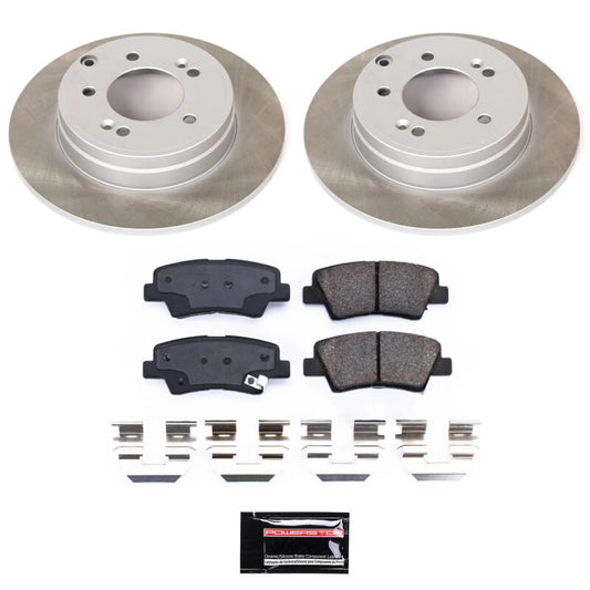 Power Stop 09-10 Hyundai Sonata Rear Semi-Coated Rotor Kit