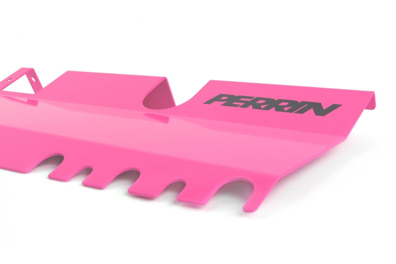 Perrin 15-21 WRX/STI Radiator Shroud (With OEM Intake Scoop) - Hyper Pink