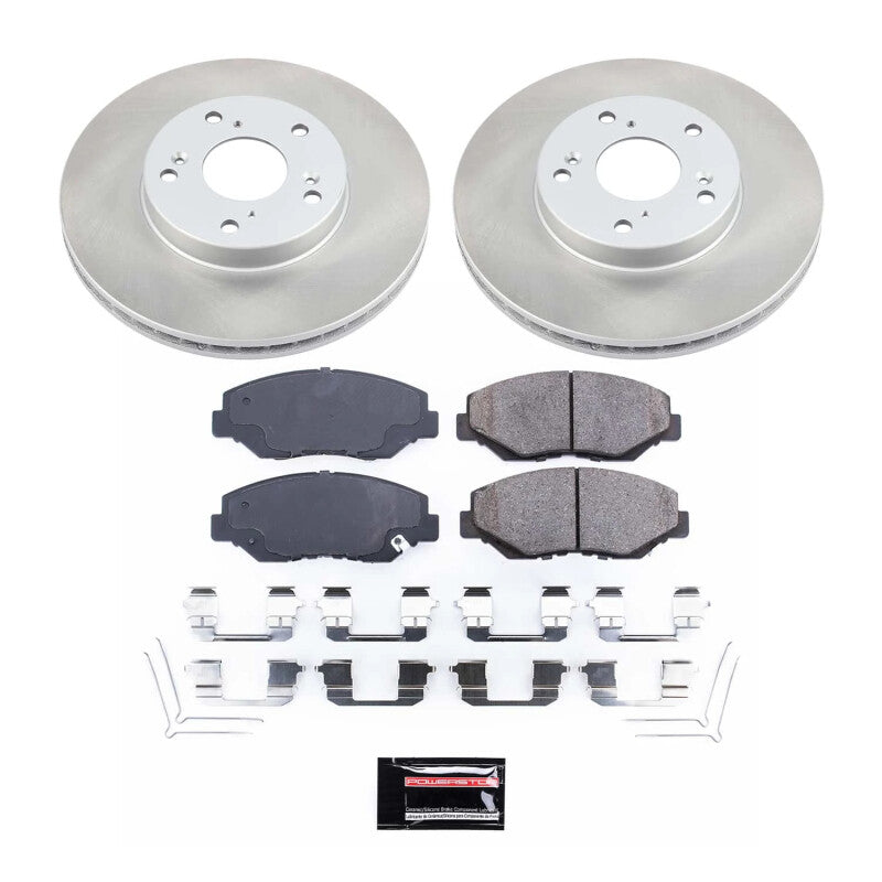 Power Stop 03-11 Honda Element Front Semi-Coated Rotor Kit