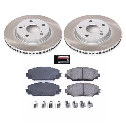 Power Stop 06-18 Toyota RAV4 Front Semi-Coated Rotor Kit