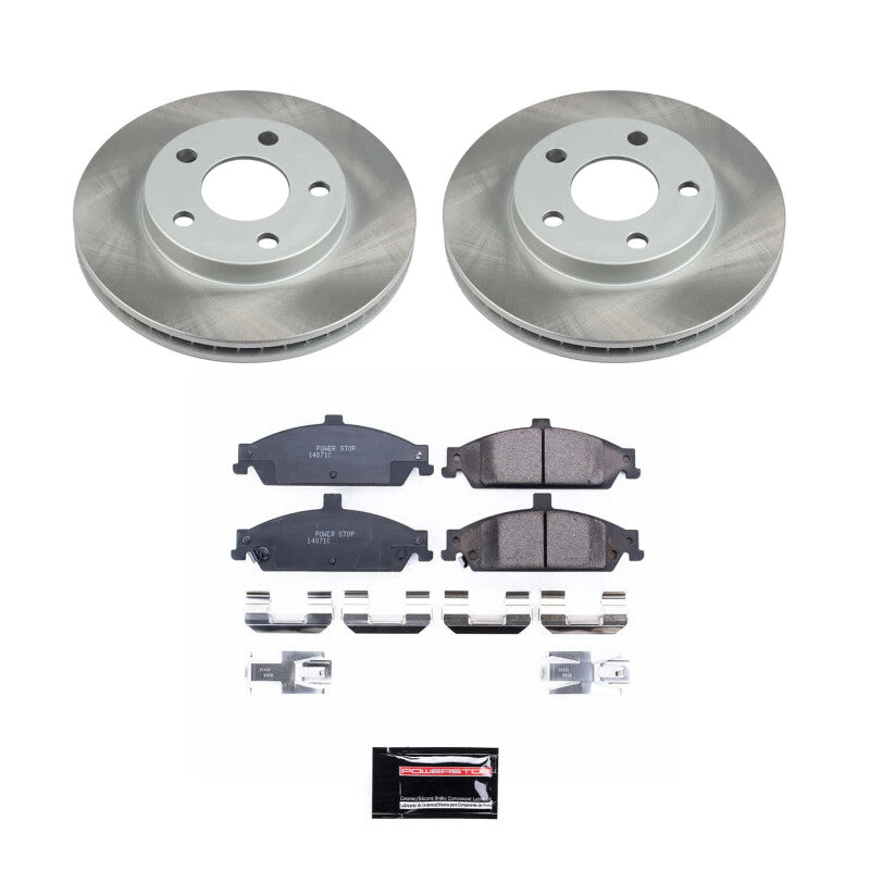 Power Stop 99-05 Pontiac Grand Am Front Semi-Coated Rotor Kit