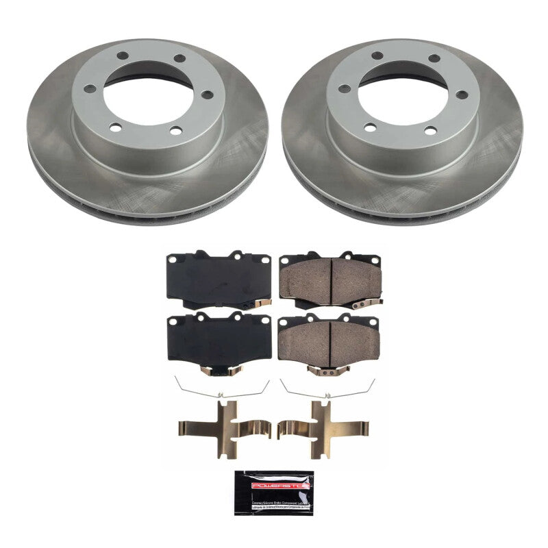 Power Stop 95-04 Toyota Tacoma Front Semi-Coated Rotor Kit