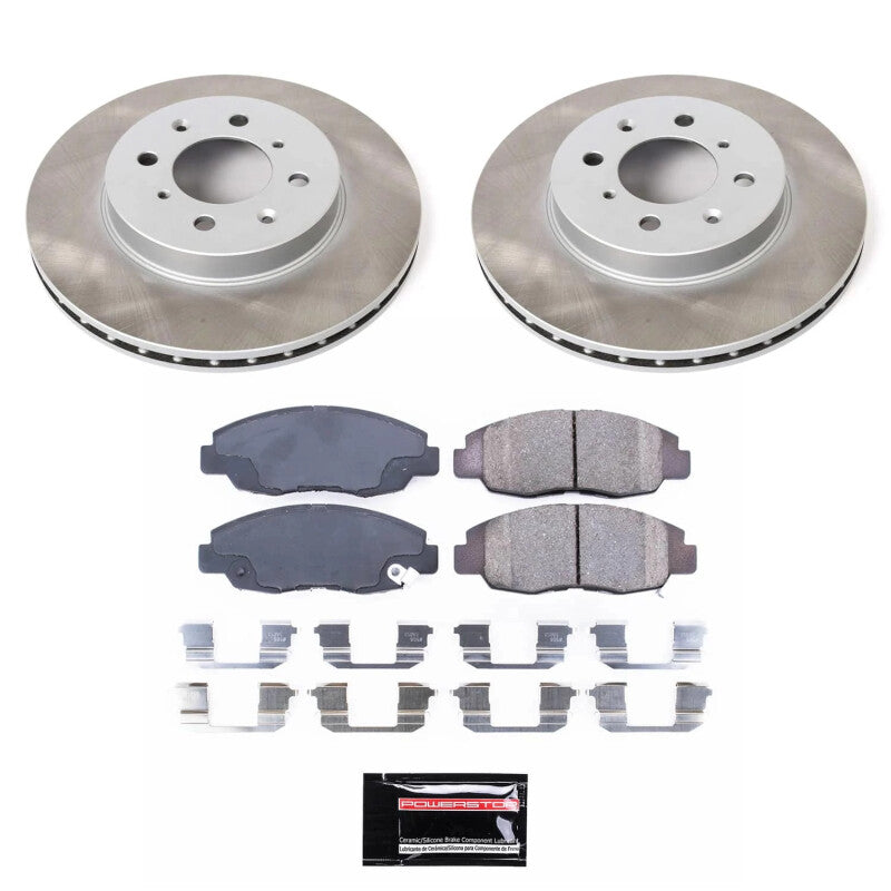 Power Stop 10-14 Honda Insight Front Semi-Coated Rotor Kit