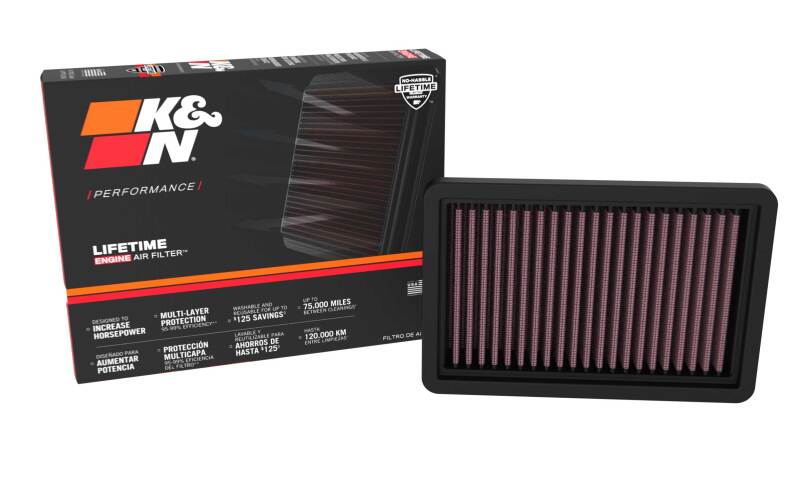 K&N 22-24 Dacia Jogger / 21-24 Dacia Logan III 1.0L L3 Drop-In Air Filter