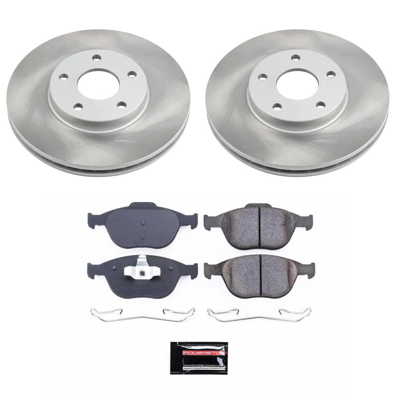 Power Stop 10-13 Ford Transit Connect Front Semi-Coated Rotor Kit