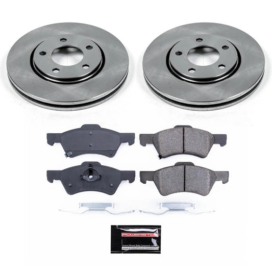 Power Stop 03-04 Dodge Caravan Front Semi-Coated Rotor Kit