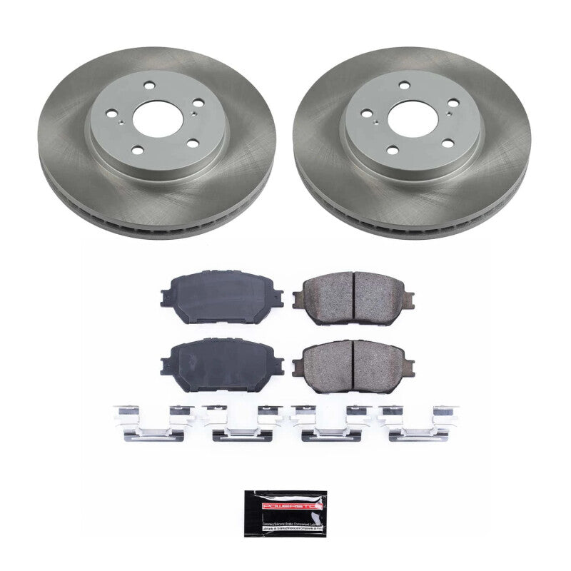 Power Stop 02-04 Toyota Camry Front Semi-Coated Rotor Kit