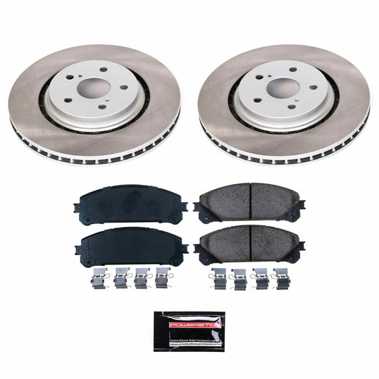 Power Stop 20-23 Toyota Camry Front Semi-Coated Rotor Kit