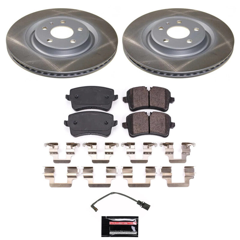 Power Stop 13-18 Audi A7 Quattro Rear Semi-Coated Rotor Kit