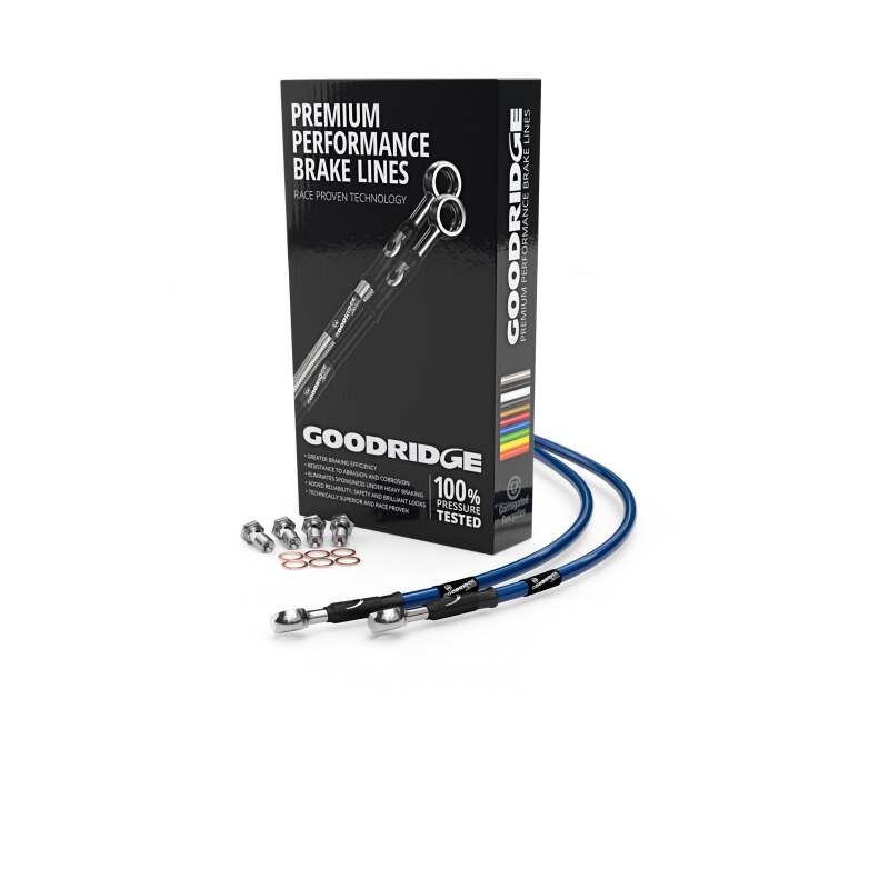 Goodridge 93-99 Ducati Monster M900 Electric Blue Front SS Brake Lines