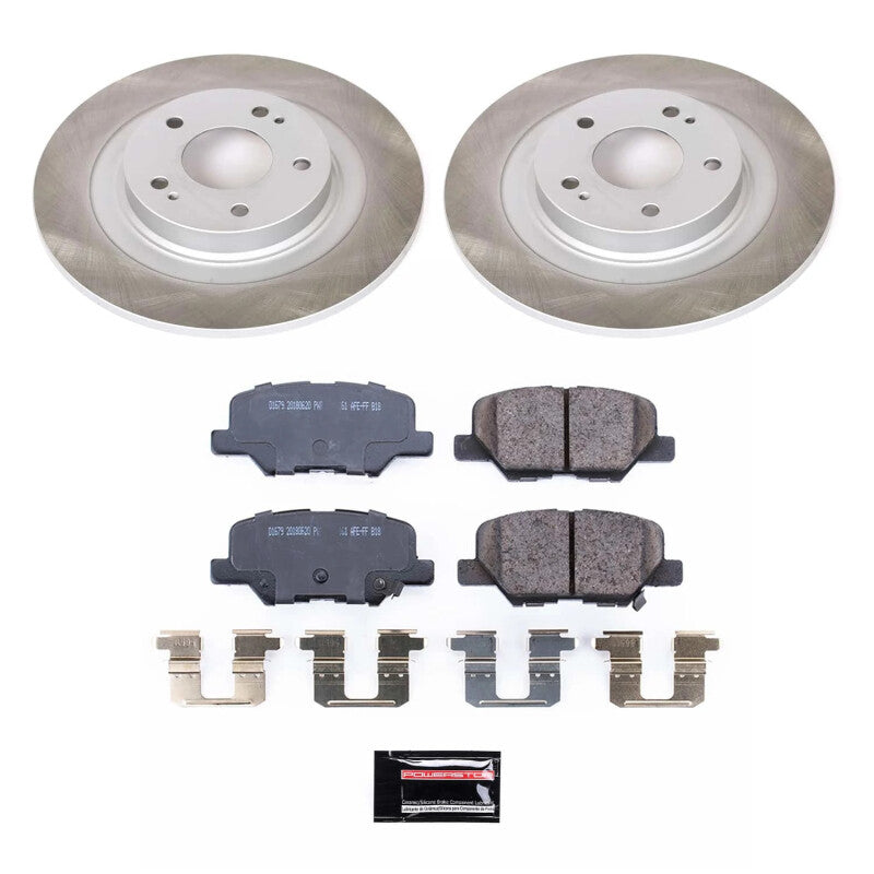 Power Stop 13-20 Mitsubishi Outlander Sport Rear Semi-Coated Rotor Kit