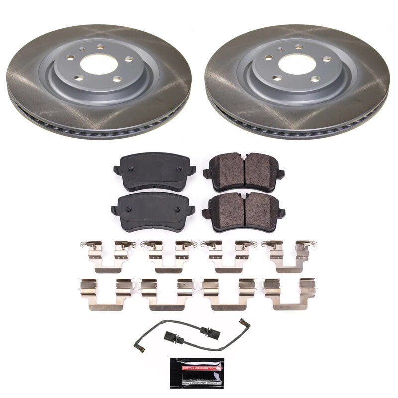 Power Stop 15-21 Porsche Macan Rear Semi-Coated Rotor Kit