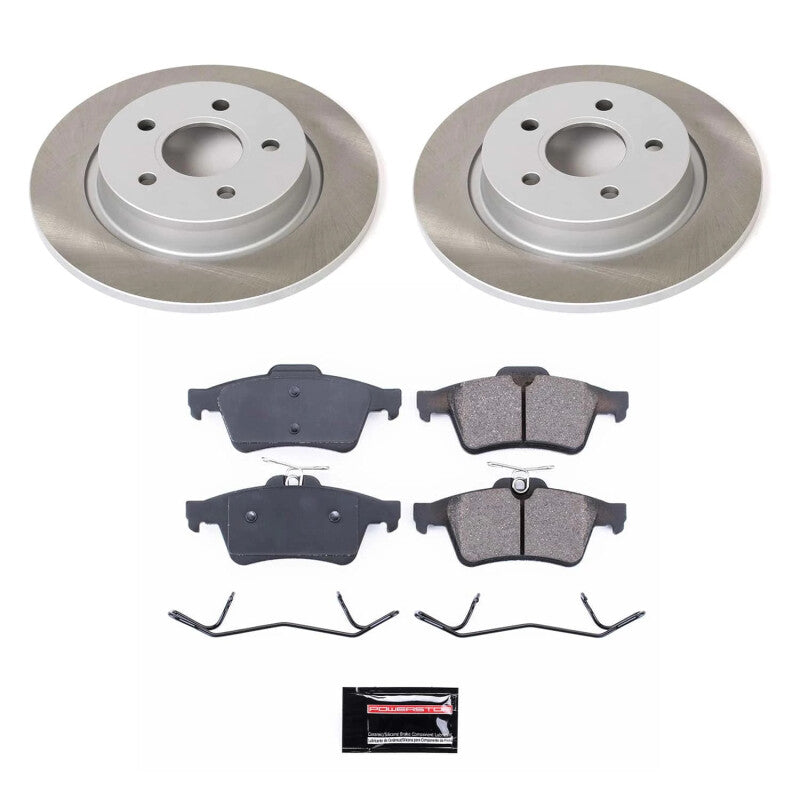 Power Stop 06-11 Volvo V50 Rear Semi-Coated Rotor Kit