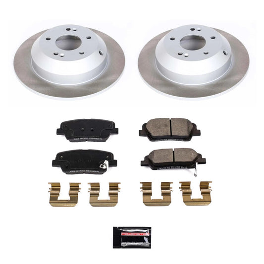 Power Stop 2019 Hyundai Santa Fe XL Rear Semi-Coated Rotor Kit