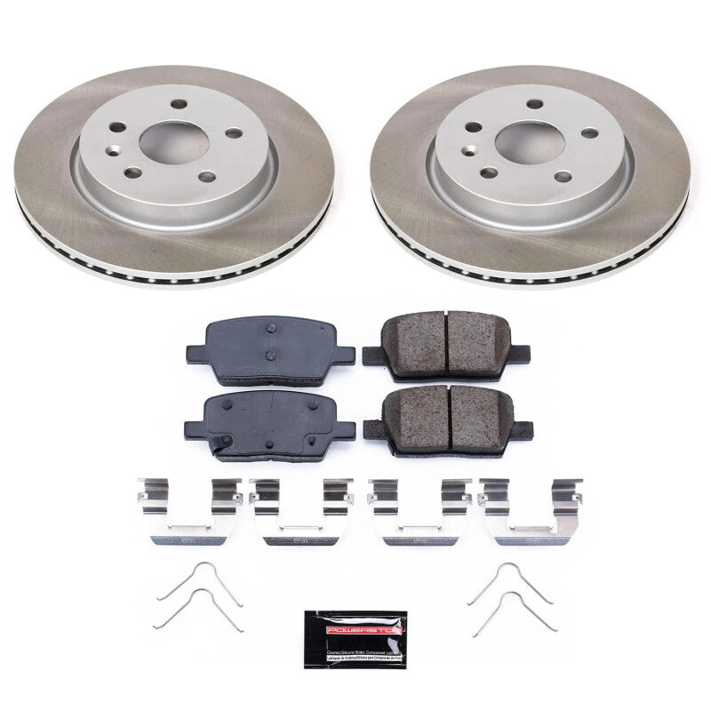 Power Stop 16-21 Chevrolet Camaro Rear Semi-Coated Rotor Kit