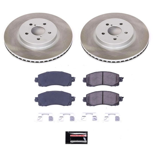 Power Stop 17-22 Subaru Impreza Front Semi-Coated Rotor Kit