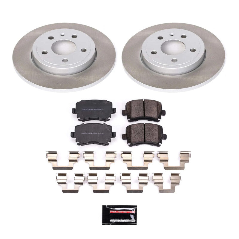 Power Stop 05-09 Audi A4 Quattro Rear Semi-Coated Rotor Kit