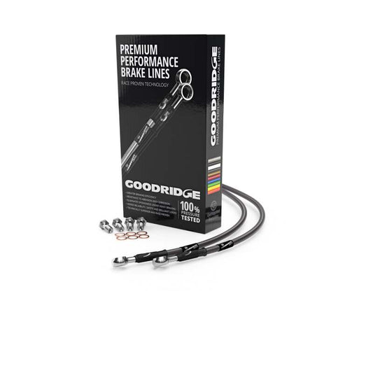 Goodridge 87-90 Kawasaki ZG1300A1-A3 Carbon Rear SS Brake Lines