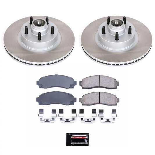 Power Stop 01-05 Ford Explorer Sport Trac Front Semi-Coated Rotor Kit