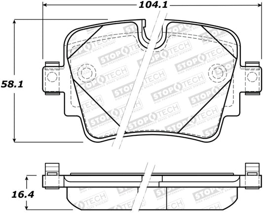 StopTech Street Brake Pads - Front