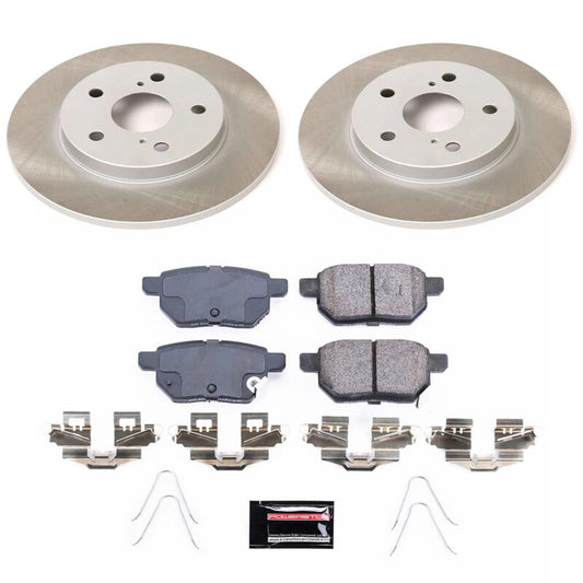 Power Stop 17-18 Toyota Corolla iM Rear Semi-Coated Rotor Kit