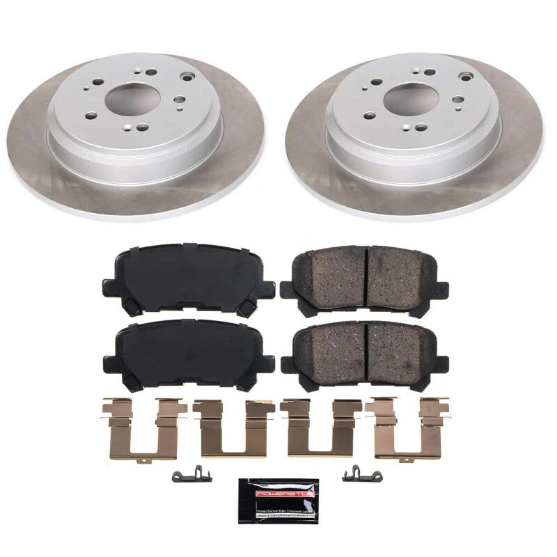 Power Stop 12-15 Honda Pilot Rear Semi-Coated Rotor Kit