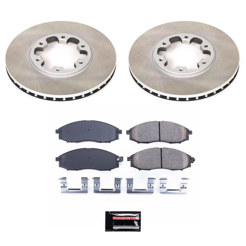 Power Stop 00-04 Nissan Xterra Front Semi-Coated Rotor Kit