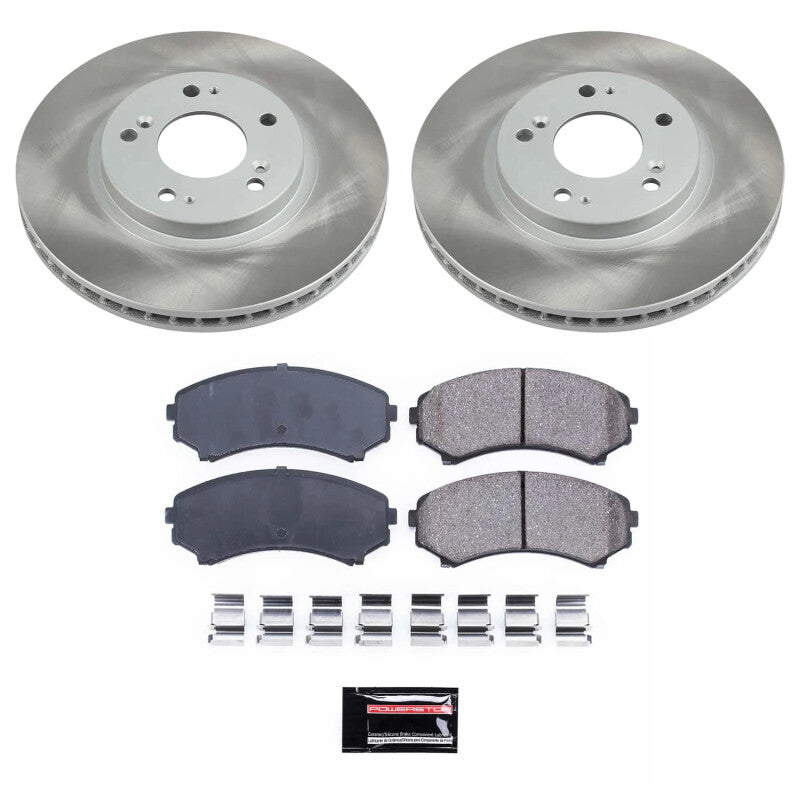 Power Stop 10-11 Mitsubishi Endeavor Front Semi-Coated Rotor Kit