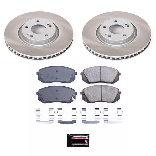 Power Stop 14-16 Kia Cadenza Front Semi-Coated Rotor Kit