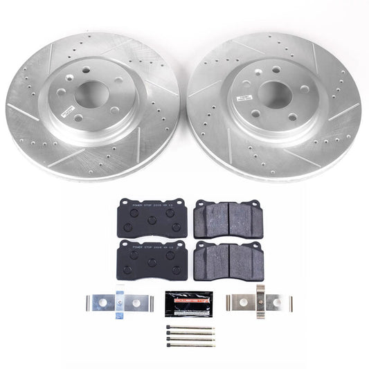 Power Stop 13-19 Cadillac XTS Front Track Day Brake Kit