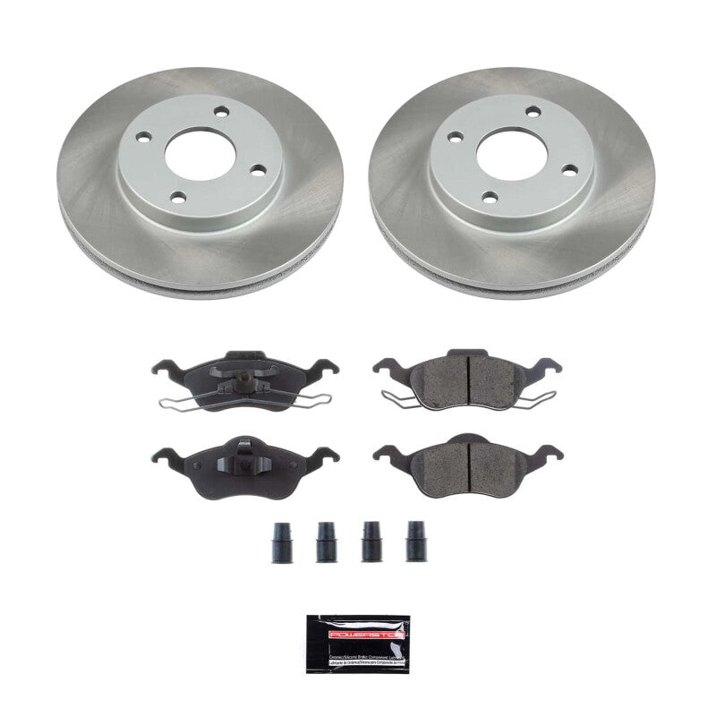 Power Stop 00-04 Ford Focus Front Semi-Coated Rotor Kit