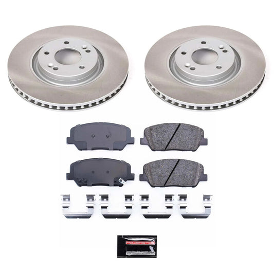 Power Stop 11-15 Kia Optima Front Semi-Coated Rotor Kit