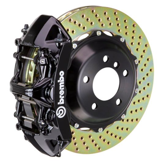 Brembo 89-93 348/94-99 F355 Front GT BBK 6 Piston Cast 355x32 2pc Rotor Drilled-Black