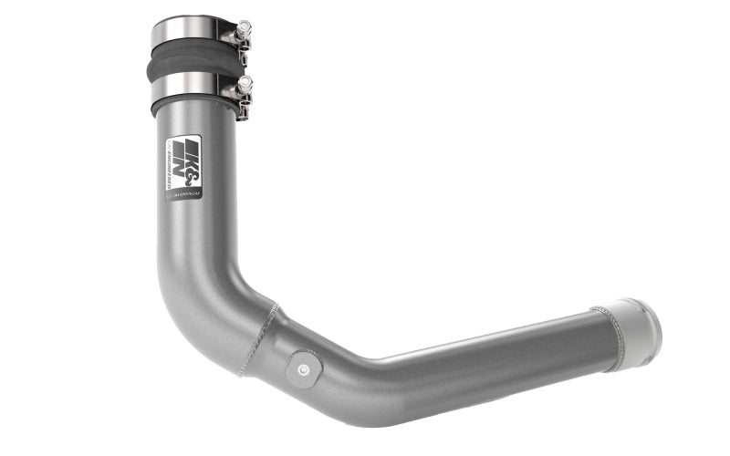 K&N 22-23 Subaru WRX 2.4L H4 Aluminum Charge Pipe Kit - Gunmetal Gray