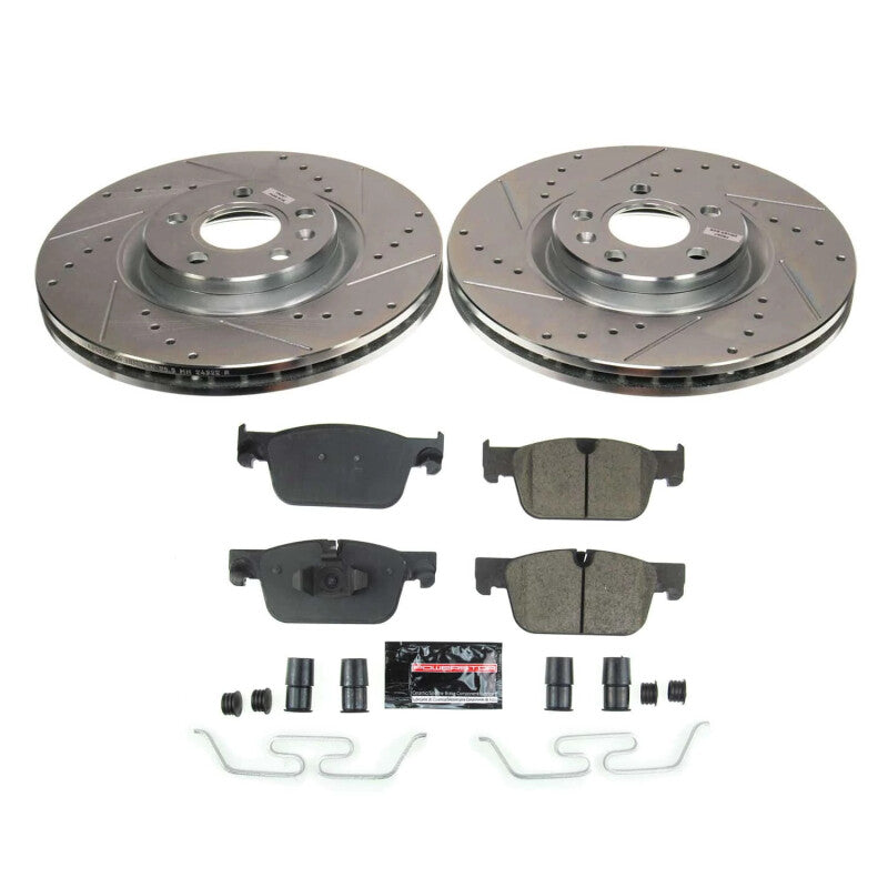 Power Stop 18-22 Volvo XC60 Front Z23 Evolution Brake Kit