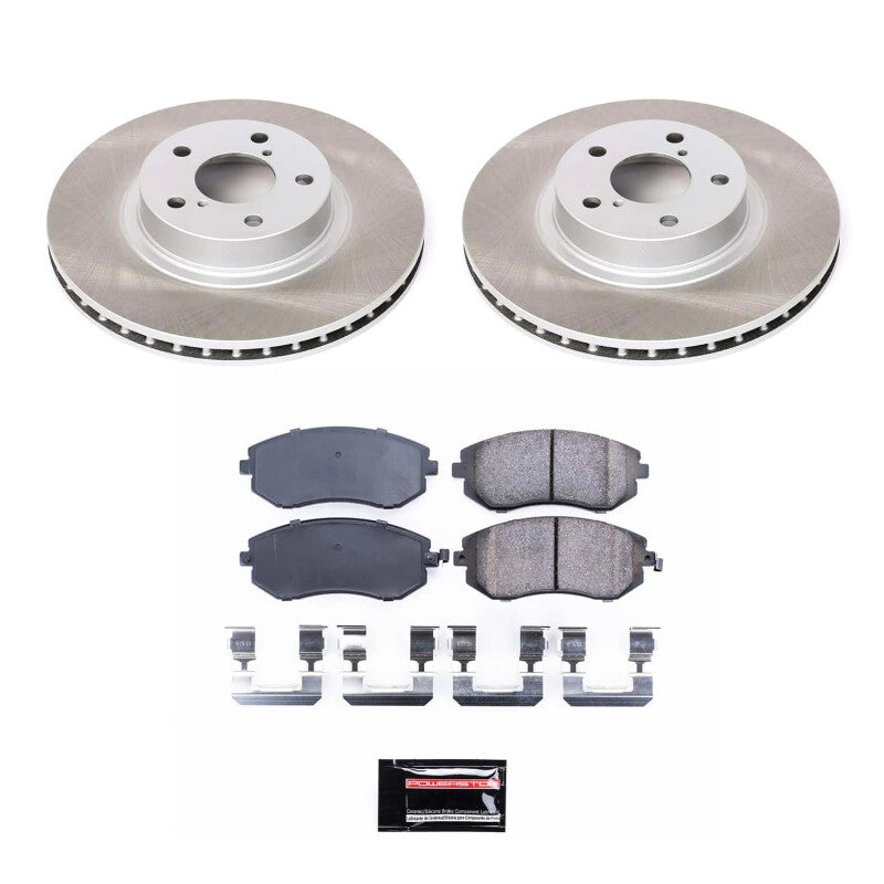 Power Stop 02-04 Subaru Legacy Front Semi-Coated Rotor Kit