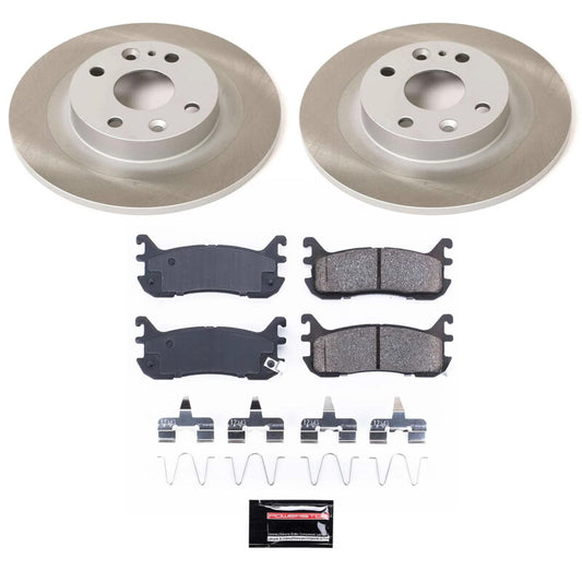 Power Stop 97-99 Mercury Tracer Rear Semi-Coated Rotor Kit