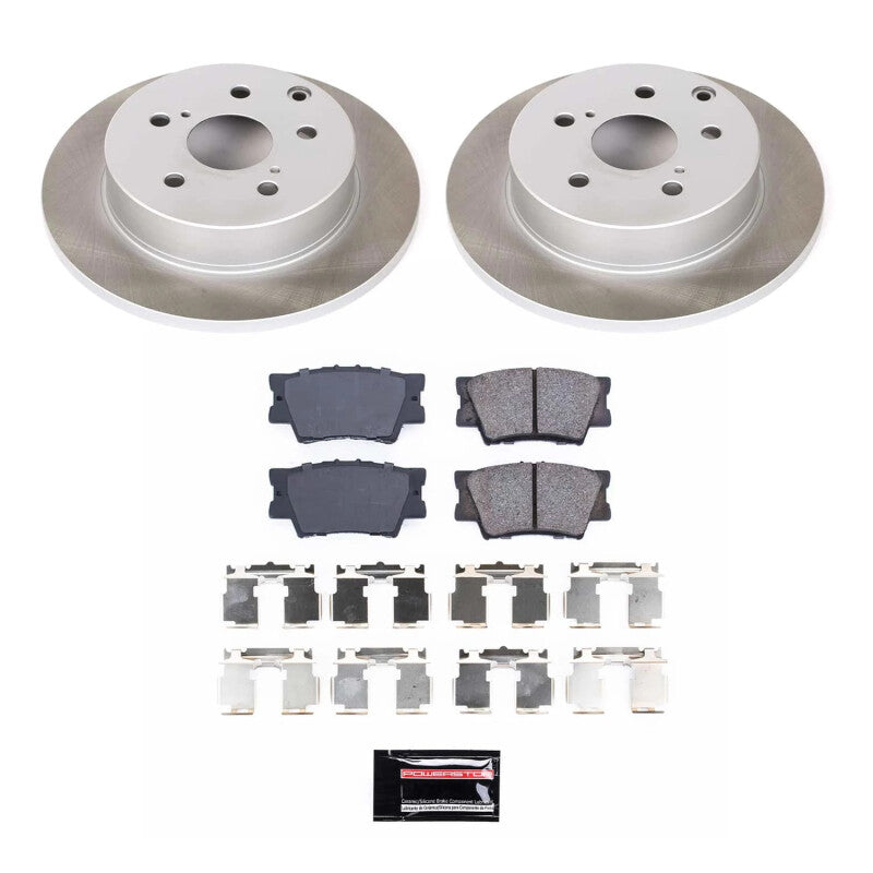 Power Stop 06-18 Toyota RAV4 Rear Semi-Coated Rotor Kit