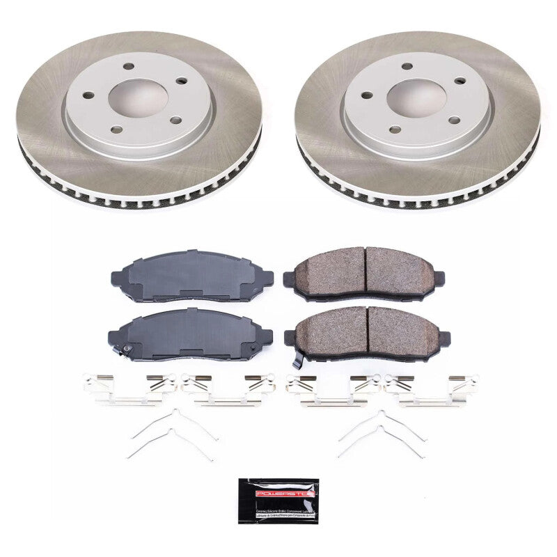 Power Stop 13-21 Nissan NV200 Front Semi-Coated Rotor Kit