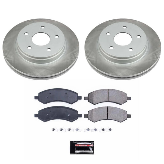 Power Stop 19-22 Ram 1500 Classic Front Semi-Coated Rotor Kit