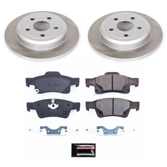 Power Stop 11-20 Jeep Grand Cherokee Rear Semi-Coated Rotor Kit