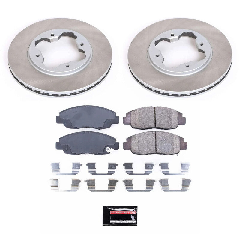 Power Stop 90-97 Honda Accord Front Semi-Coated Rotor Kit