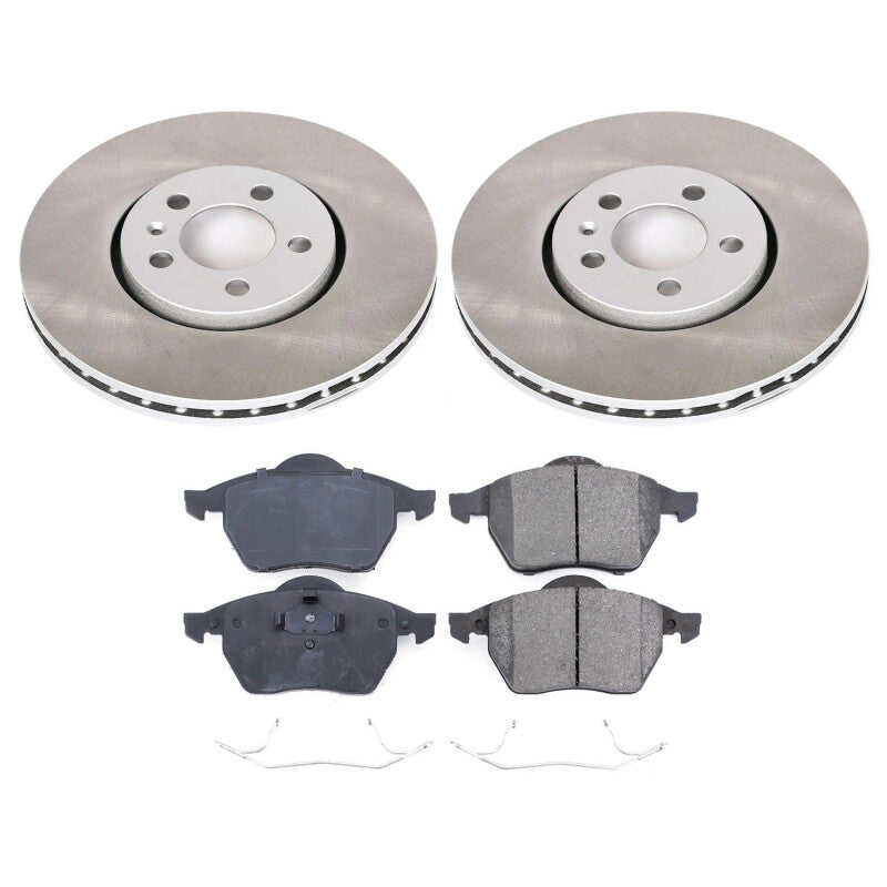 Power Stop 1999 Volkswagen Golf Front Semi-Coated Rotor Kit