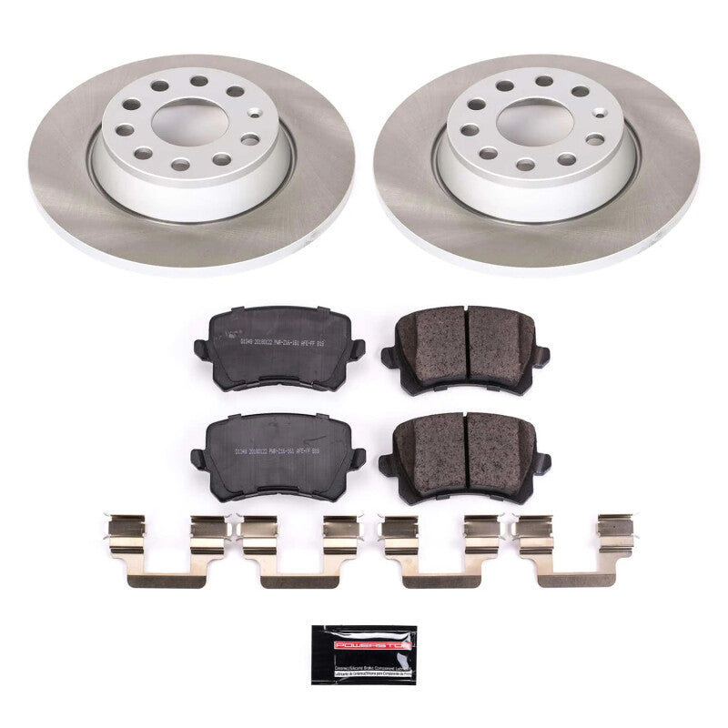 Power Stop 17-18 Volkswagen Tiguan Limited Rear Semi-Coated Rotor Kit